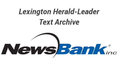 Lexington Herald-Leader Text Archive logo