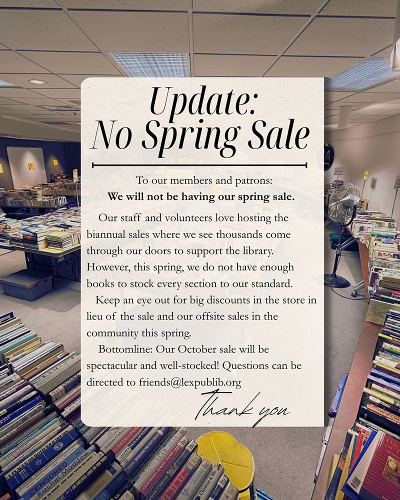 No Spring Sale