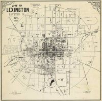 City of Lexington map, 1855