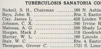 Tuberculosis Sanatoria Committee, 1949