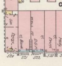 Farmer's Bank building, 1897 Sanborn Map