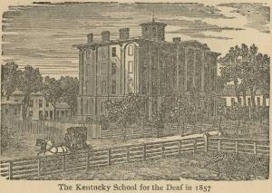 1857 Engraving of Kentucky School for the Deaf