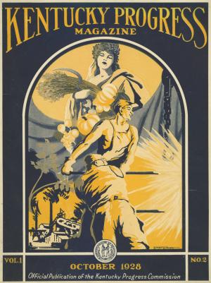 Kentucky Progress Magazine cover, October 1928