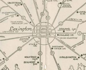 Shelbyville Kentucky City Map Founded 1792 University of