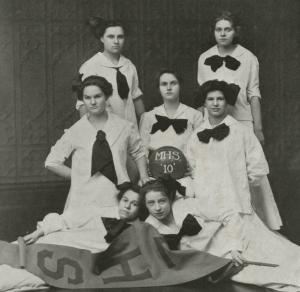 The Morton High School Girls' Basketball Team, 1910