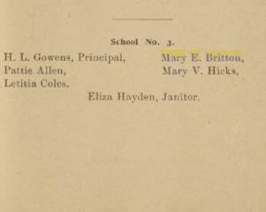 Dr. Mary E. Britton