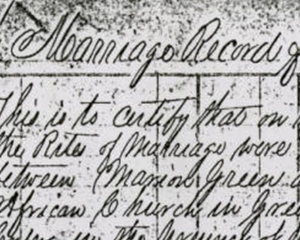 Muhlenberg County Black Marriages Book c.1866