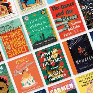Book covers featured in the Hispanic Heritage Month reading list through the catalog