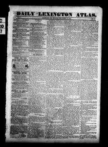 Daily Lexington Atlas December 20, 1847