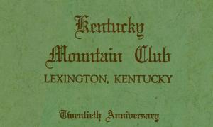 Kentucky Mountain Club 1949 Directory, cover