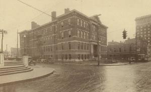 The Morton Junior High School on Short and Walnut, circa 1930