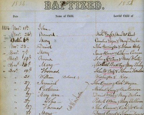 Baptismal Ledgers – St. Paul Catholic Church