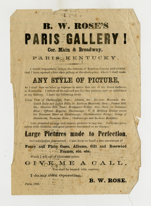 Advertisement of BW Rose's Paris Gallery