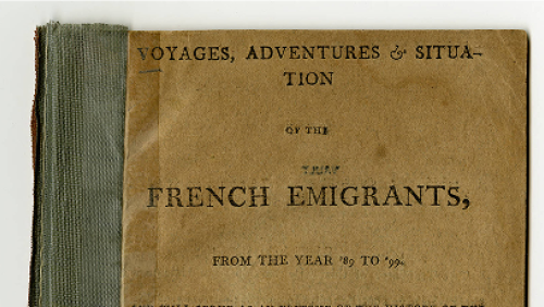Voyages, Adventures and Situation of the French Emigrants