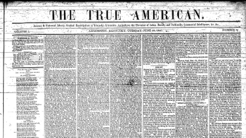 The True American (1845-1847)