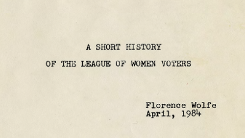 League of Women Voters Collection