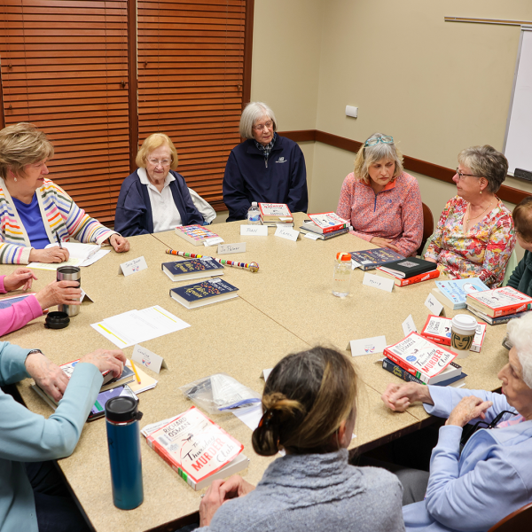 Library book discussion group