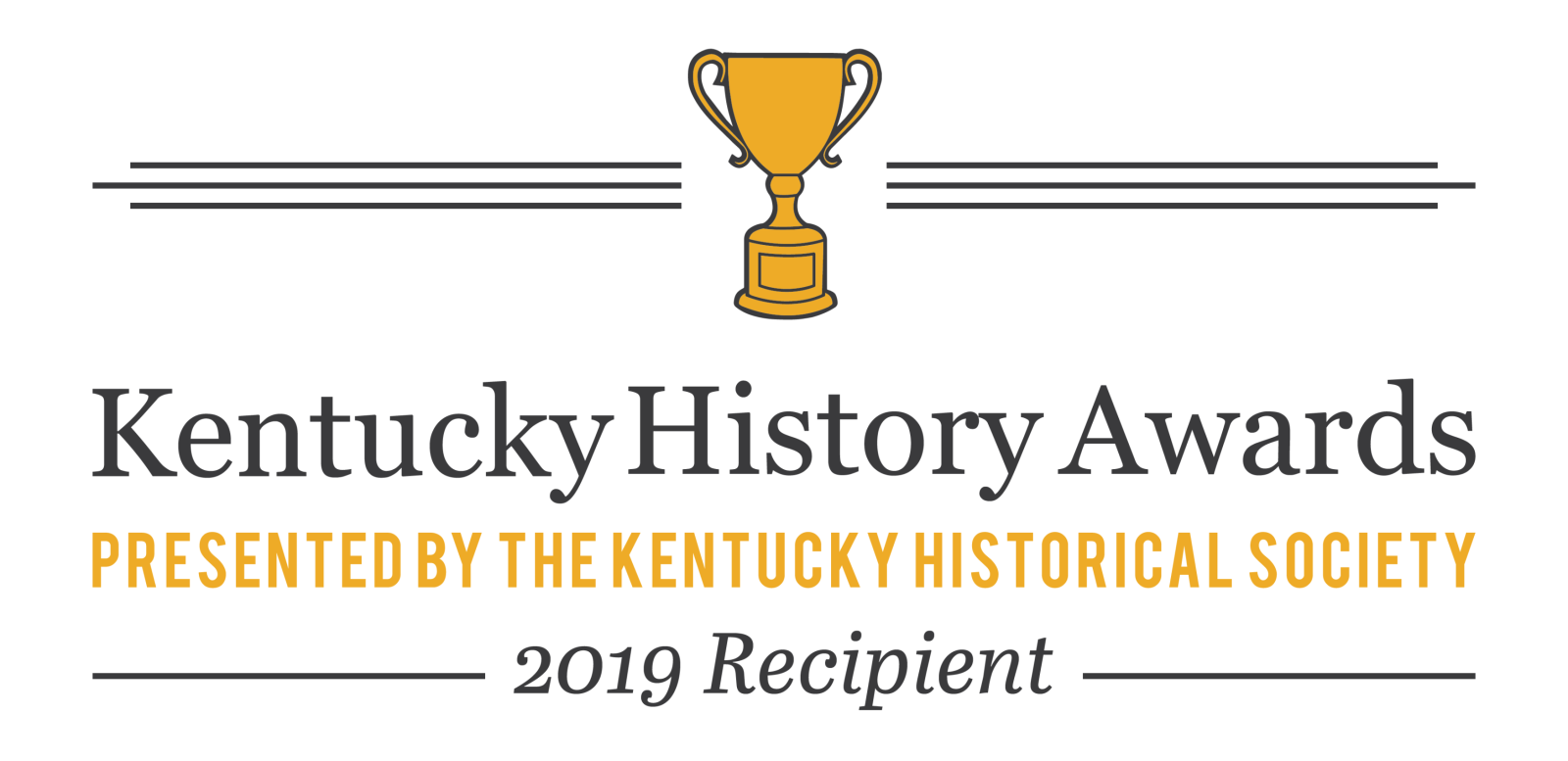 Kentucky History Awards Logo indicating 2019 Recipient