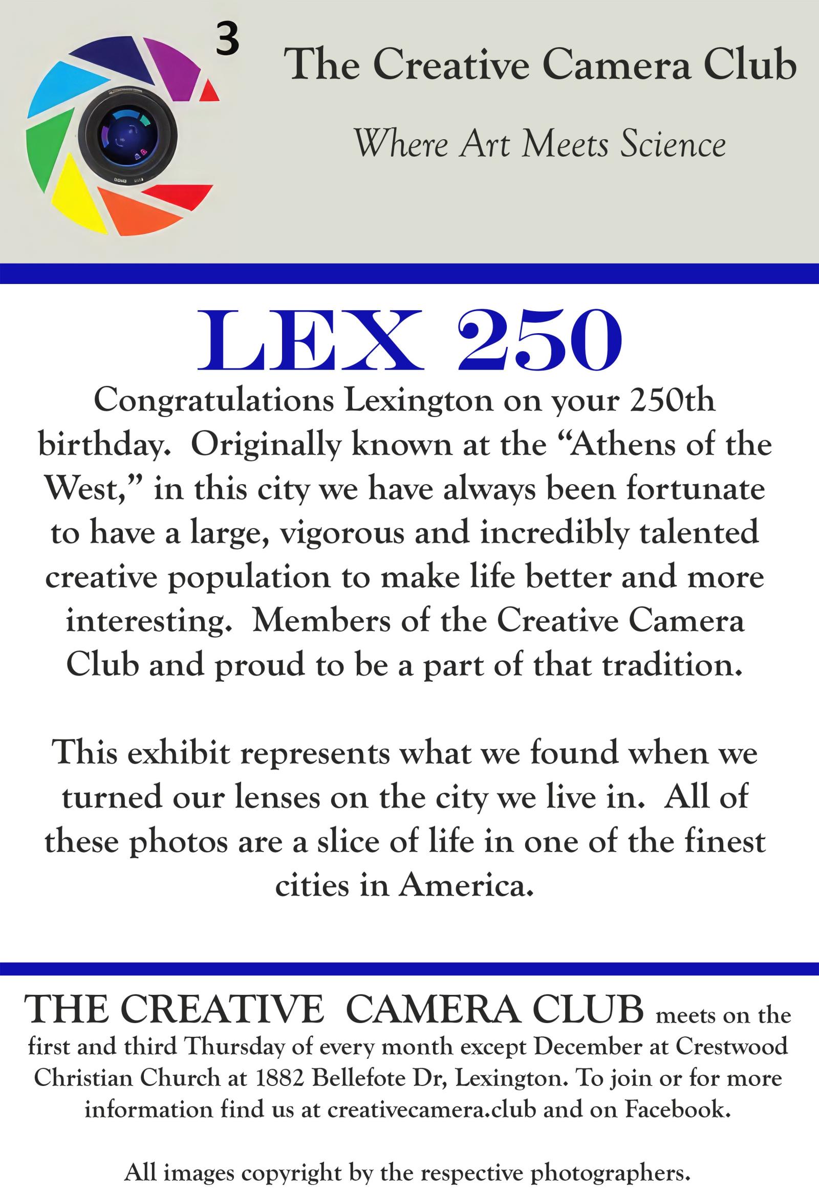 Tates Creek Photo Club - 250Lex
