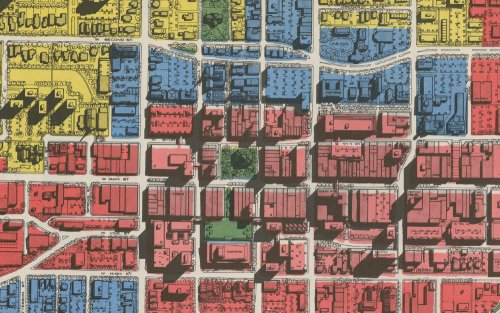 Archival map of Lexington