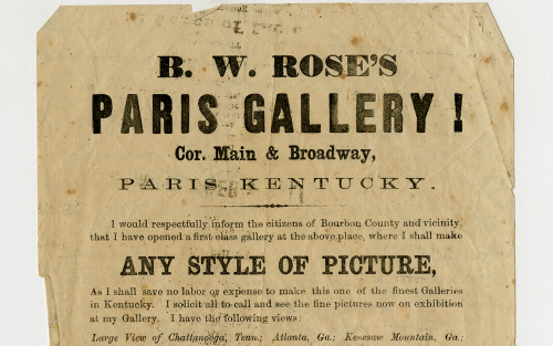 Advertisement of BW Rose's Paris Gallery