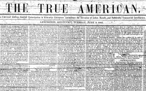 The True American (1845-1847)