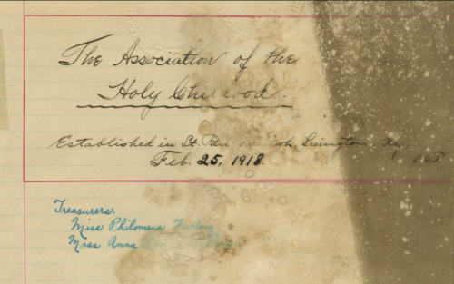 Title page reading The Association of the Holy Childhood