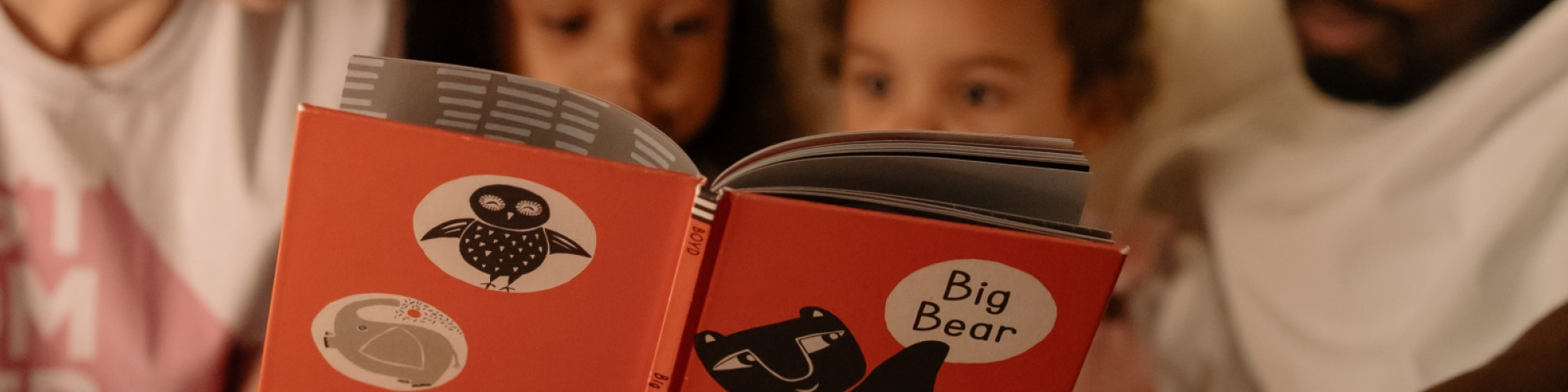 Family reading together