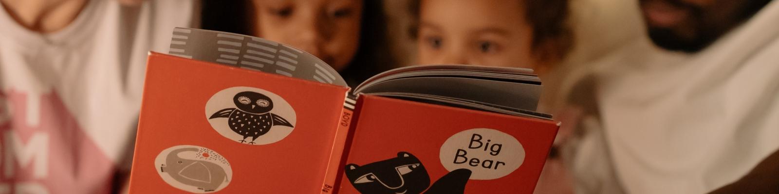 Family reading together