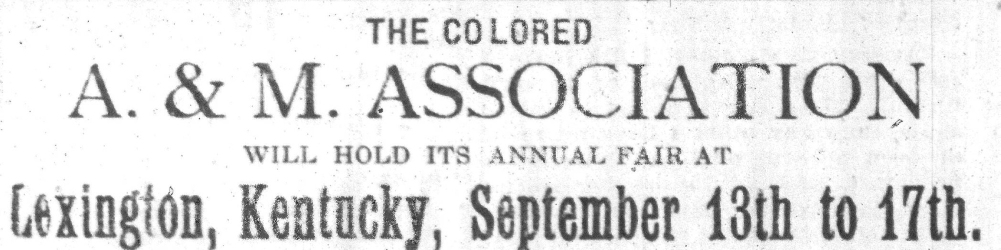 A & M Association Annual Fair