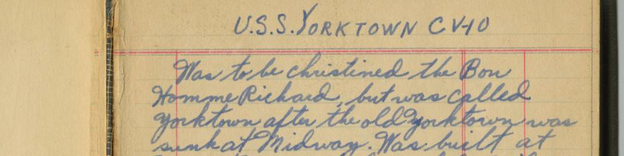 USS Yorktown Diary