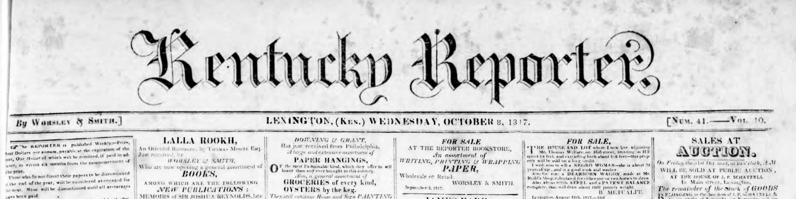 Kentucky Reporter 1817
