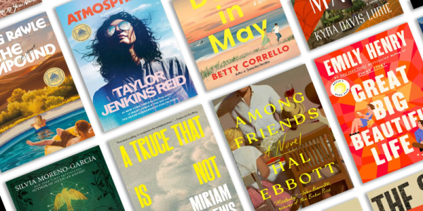Cover art of recommended titles in the Summer Reads catalog list