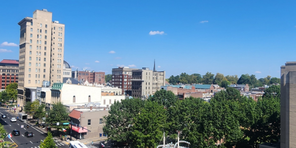 Downtown Lexington from the view of Central Library